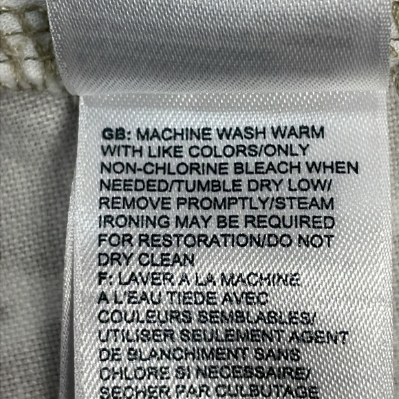 The North Face Maywood Flat Front Linen Blend Tan White Ikat Print Shorts 6 - Picture 13 of 16